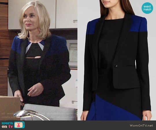 Bcbgmaxazria Oscar Blazer worn by Ashley Abbott (Eileen Davidson) on The Young and the Restless