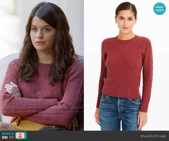 Club Monaco Zandra Sweater worn by Sabrina Pemberton (Sofia Black D'Elia) on The Mick