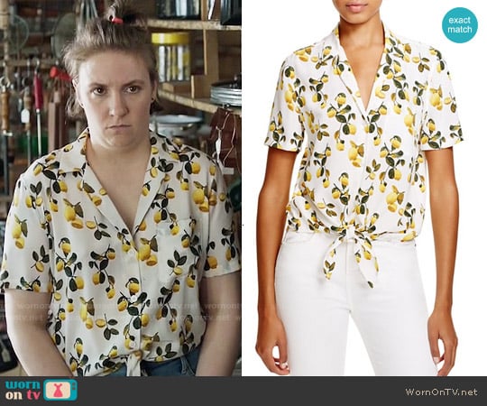 Equipment Keira Lemon Top worn by Hannah Horvath (Lena Dunham) on Girls