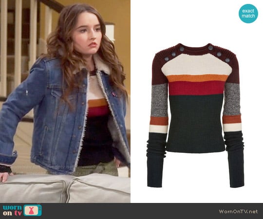 Etoile Isabel Marant Doyle Sweater worn by Eve Baxter (Kaitlyn Dever) on Last Man Standing