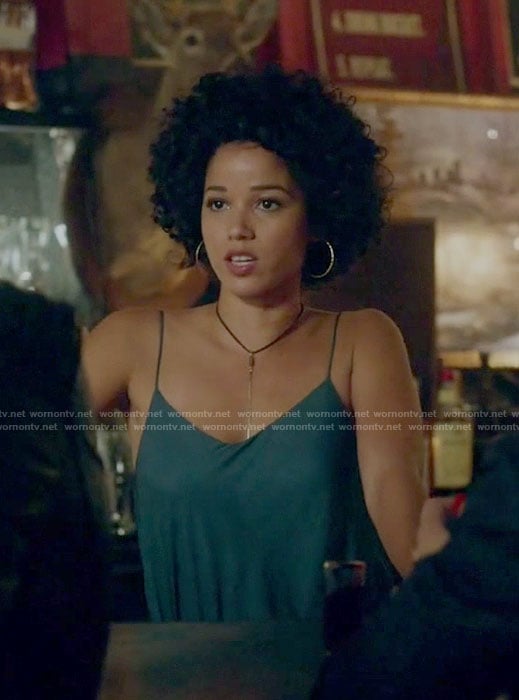 Maia's green top on Shadowhunters
