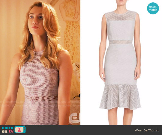 Prose & Poetry Zoe Cotton Ruffle Hem Dress worn by Petra Solano (Yael Grobglas) on Jane the Virgin