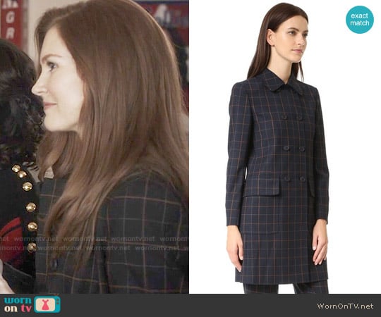 Theory Abla Coat worn by Abby Whelan (Darby Stanchfield) on Scandal