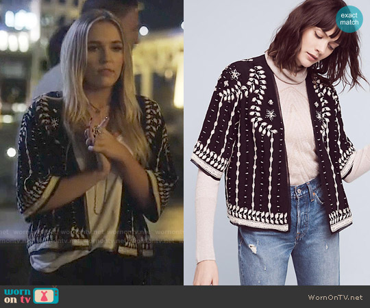 Anthropologie Beaded Richmond Jacket worn by Maddie Jaymes (Lennon Stella) on Nashville