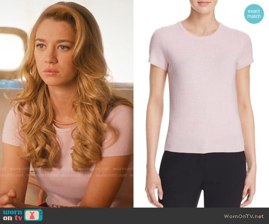 C by Bloomingdales Short-Sleeve Cashmere Sweater worn by Petra Solano (Yael Grobglas) on Jane the Virgin