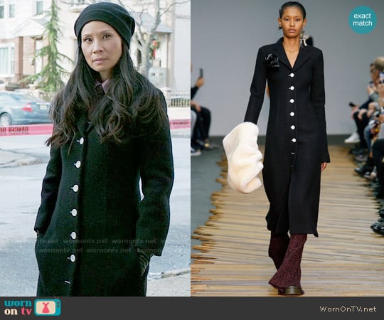 Celine Fall 2014 Coat worn by Joan Watson (Lucy Liu) on Elementary