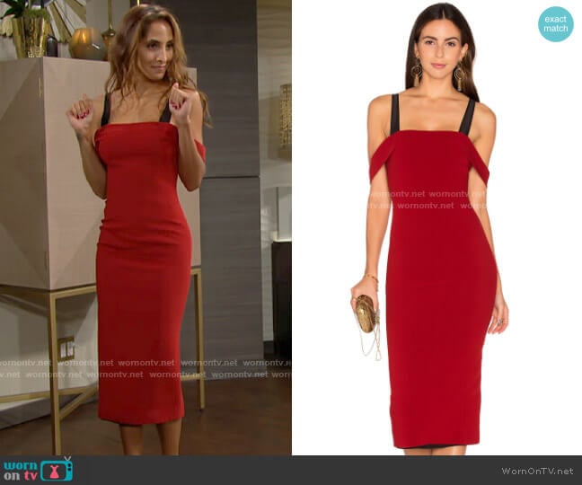 Cinq a Sept Nova Dress worn by Lily Winters (Christel Khalil) on The Young and the Restless