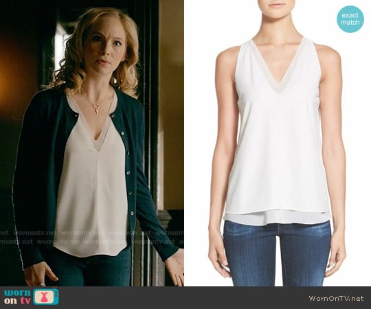 Cooper & Ella Harper Tank worn by Caroline Forbes (Candice Accola) on The Vampire Diaries