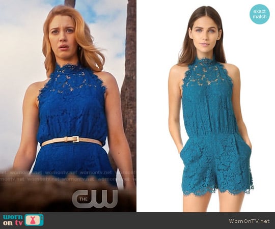 Diane von Furstenberg Jemmie Romper worn by Petra Solano (Yael Grobglas) on Jane the Virgin