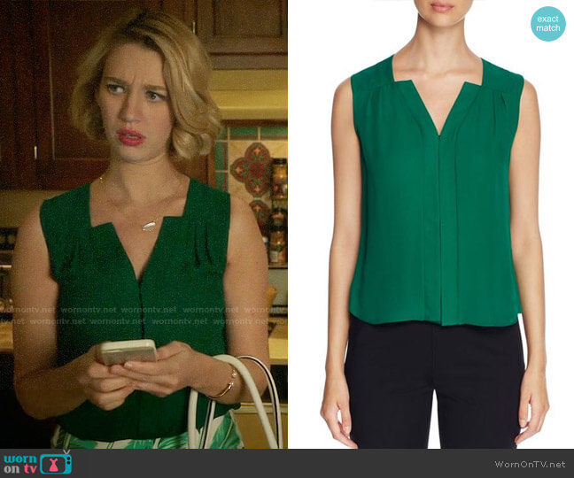 Elie Tahari Sheyda Top worn by Petra Solano (Yael Grobglas) on Jane the Virgin