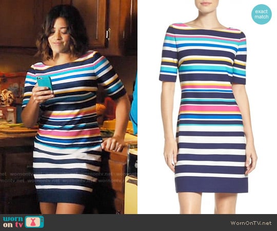 WornOnTV: Jane’s multi colored stripe dress on Jane the Virgin | Gina ...