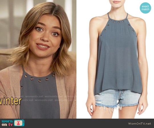 Elodie Grommet High Neck Tank worn by Haley Dunphy (Sarah Hyland) on Modern Family