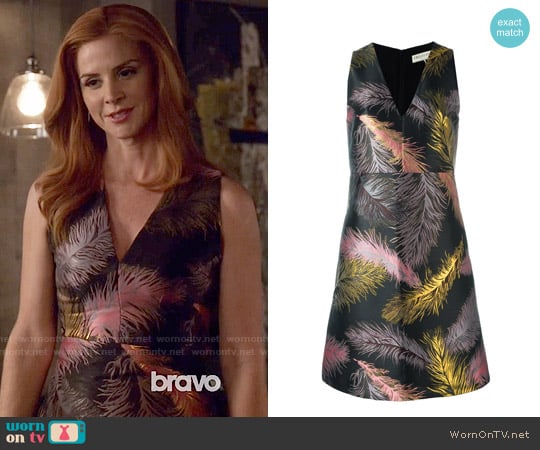 Emilio Pucci Feather Jacquard Dress worn by Donna Paulsen (Sarah Rafferty) on Suits