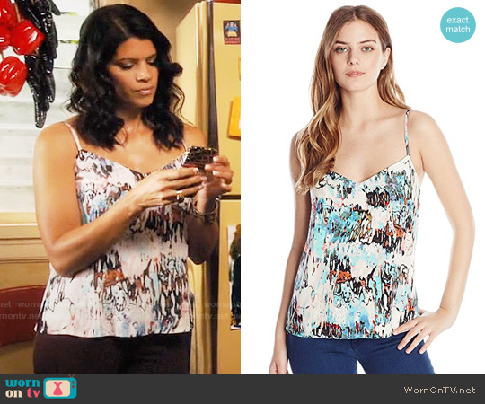 French Connection Isla Ripple Top worn by Xiomara Villanueva (Andrea Navedo) on Jane the Virgin