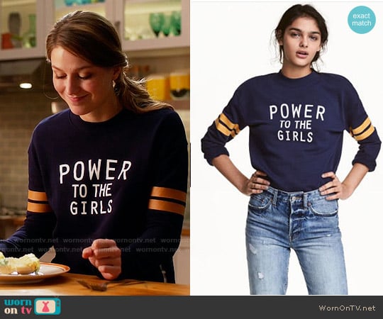 girl power sweatshirt h&m