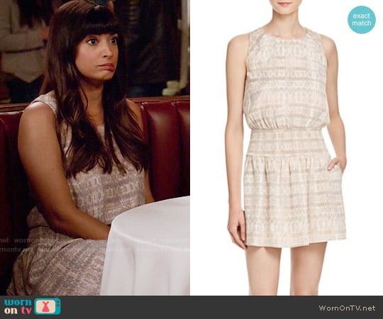 Joie Lawska Ikat Print Silk Dress worn by Cece Parekh (Hannah Simone) on New Girl