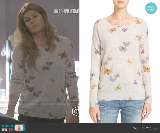 Joie Eloisa Butterfly Sweater worn by Rayna Jaymes (Connie Britton) on Nashville