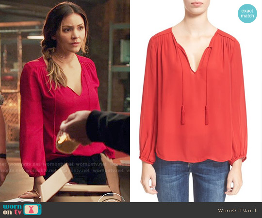 Joie Odelette Blouse worn by Paige Dineen (Katharine McPhee) on Scorpion