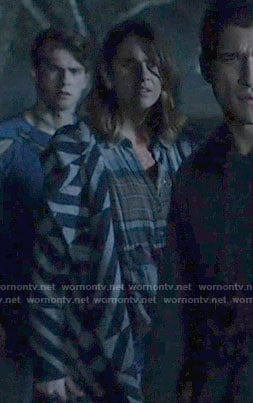 Malia’s geometric patterned jacket on Teen Wolf