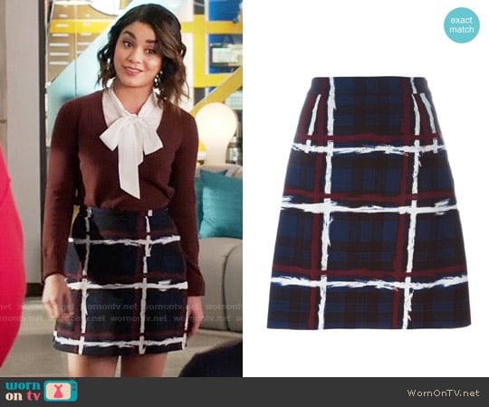 Marc by Marc Jacobs Checked A-Line Skirt worn by Emily Locke (Vanessa Hudgens) on Powerless