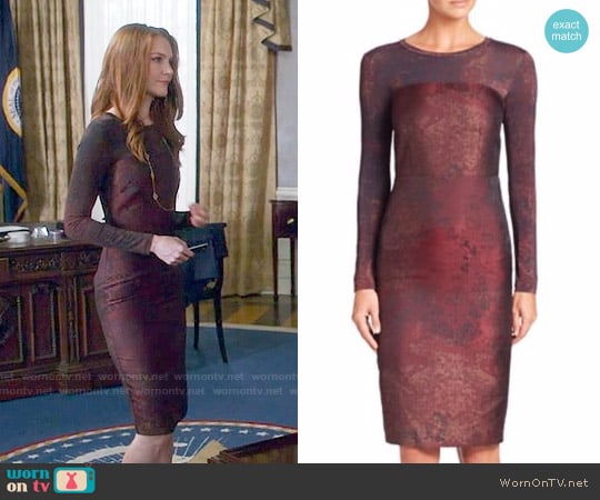 Max Mara Varna Dress worn by Abby Whelan (Darby Stanchfield) on Scandal