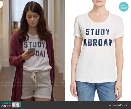 Mother Goodie Goodie Tee in Study Abroad worn by Sabrina Pemberton (Sofia Black D'Elia) on The Mick