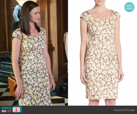 Peserico Floral-Print Cap Sleeve Sheath Dress worn by Rory Gilmore (Alexis Bledel) on Gilmore Girls