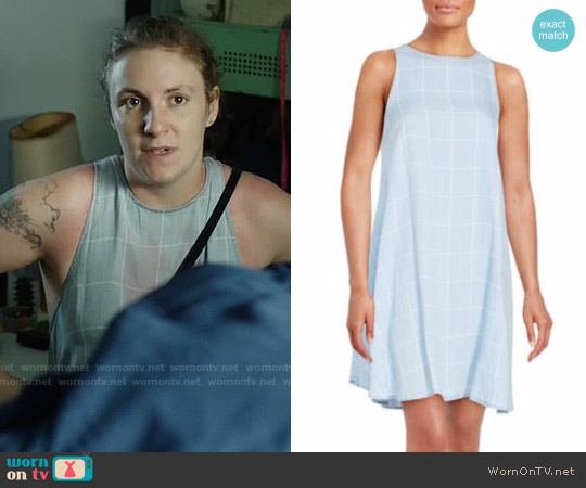 Rails Anya Checked Dress worn by Hannah Horvath (Lena Dunham) on Girls