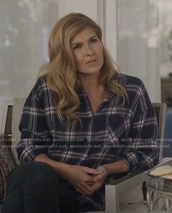 Rayna’s navy plaid shirt on Nashville