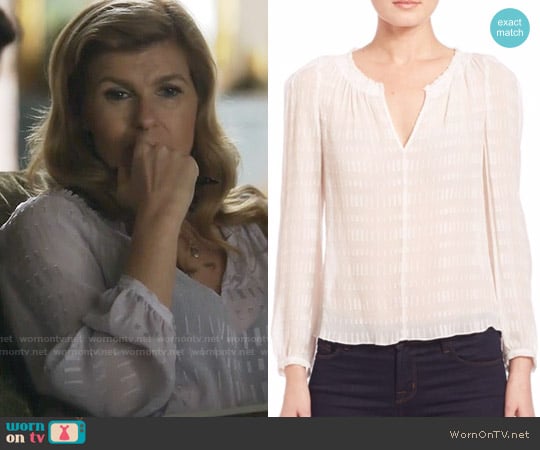 Rebecca Taylor Silk Bar Clip Blouse worn by Rayna Jaymes (Connie Britton) on Nashville