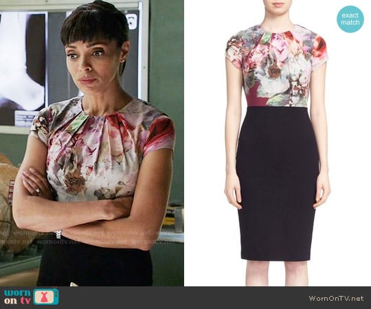 Ted Baker Ceyara Dress worn by Camille Saroyan (Tamara Taylor) on Bones