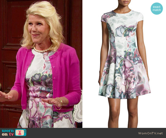 Ted Baker Mah Illuminated Bloom Dress worn by Pamela Douglas (Alley Mills) on The Bold and the Beautiful