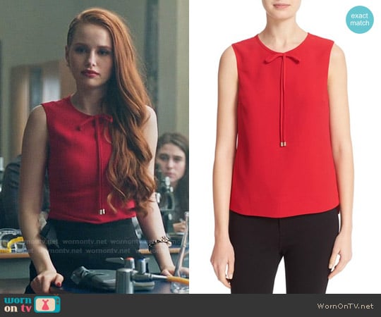 Ted Baker Natalle Top worn by Cheryl Blossom (Madelaine Petsch) on Riverdale