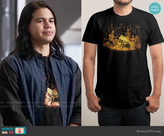 Threadless Campfire T-shirt worn by Cisco Ramon (Carlos Valdes) on The Flash