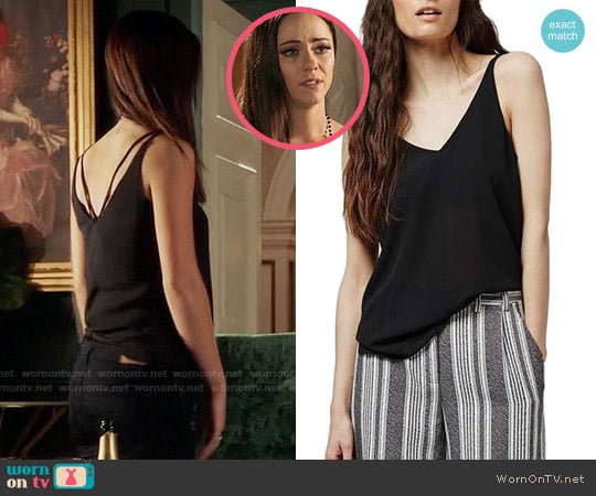 Topshop Double Strap V-Back Camisole worn by Princess Eleanor (Alexandra Park) on The Royals