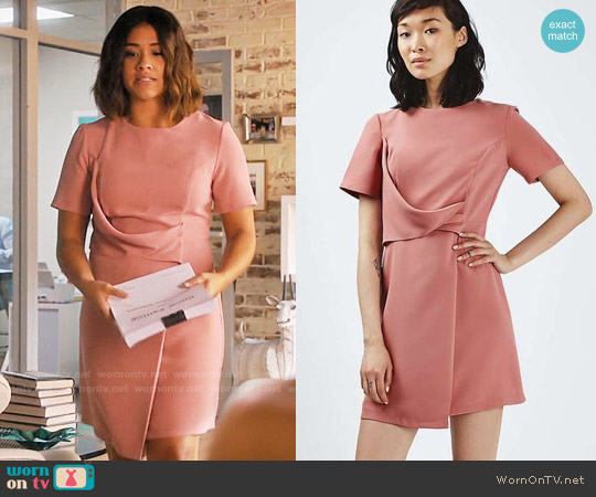 Topshop Drape Shift Dress worn by Jane Villanueva (Gina Rodriguez) on Jane the Virgin