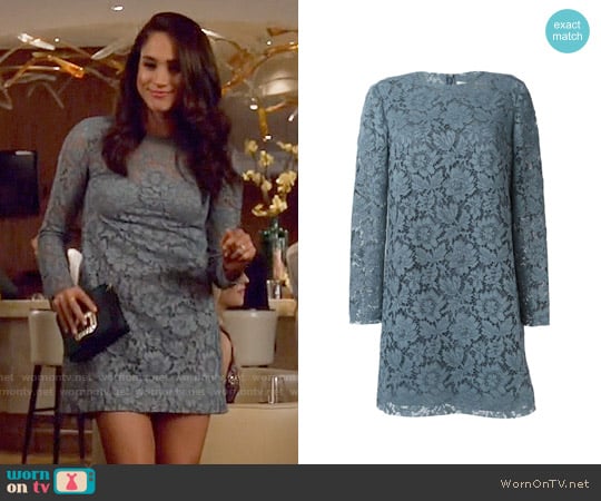 Valentino Floral Lace Dress worn by Rachel Zane (Meghan Markle) on Suits