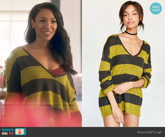 Bdg Stripe Oversized Pullover Sweater worn by Iris West (Candice Patton) on The Flash