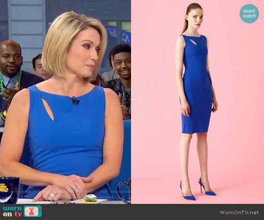 Nabila Dress by La Petite Robe di Chiara Boni worn by Amy Robach on Good Morning America