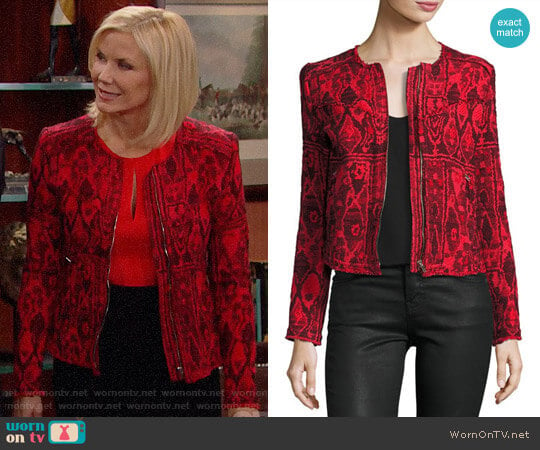 IRO Inoui Jacket worn by Brooke Logan (Katherine Kelly Lang) on The Bold and the Beautiful