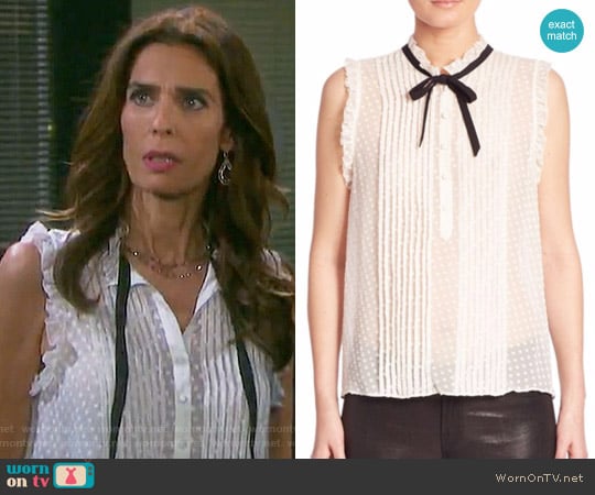 Joie Toledo Top worn by Hope Williams (Kristian Alfonso) on Days of our Lives