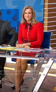 Lara's Red bow dress on Good Morning America