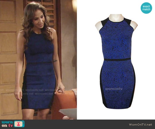 Opening Ceremony Fingerprint Dress worn by Lily Winters (Christel Khalil) on The Young and the Restless