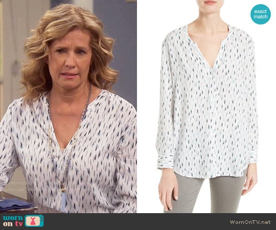 Soft Joie Dane Scribble Print Blouse worn by Vanessa Baxter (Nancy Travis) on Last Man Standing