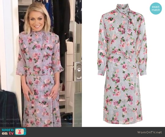 WornOnTV: Kelly’s blue floral dress on Live with Kelly | Kelly Ripa ...