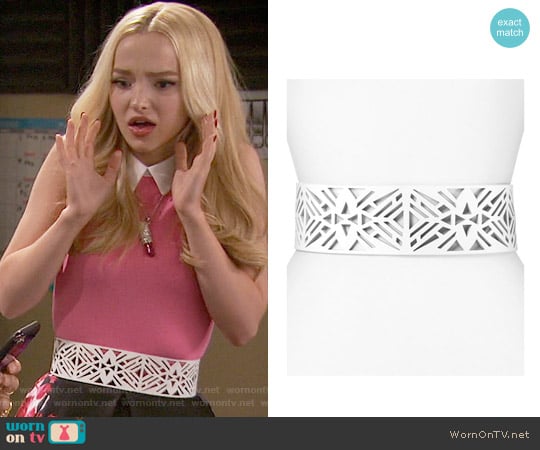 Vince Camuto Perforated Belt worn by Liv Rooney (Dove Cameron) on Liv and Maddie