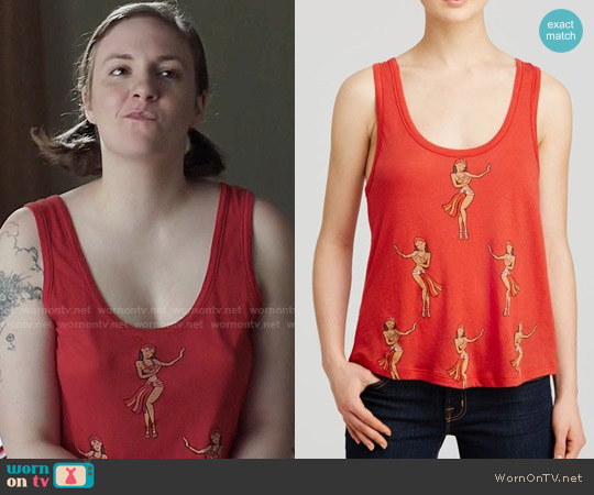 Wildfox Belly Dancers Tank worn by Hannah Horvath (Lena Dunham) on Girls