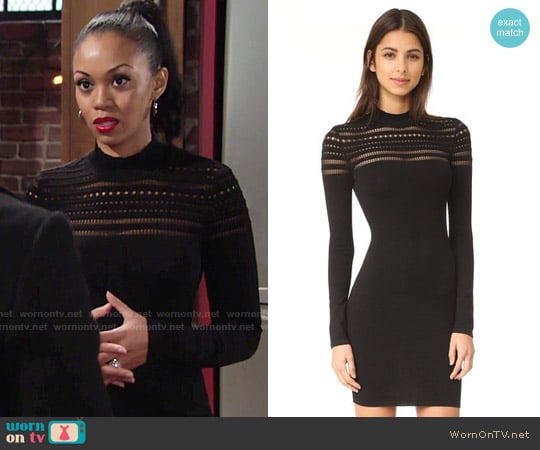 Ali & Jay Yoke Mini Dress worn by Hilary Curtis (Mishael Morgan) on The Young and the Restless