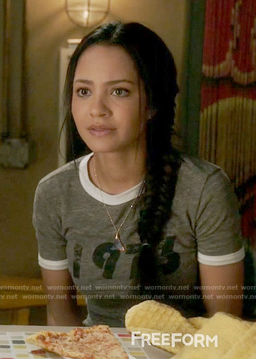 Ally's 1973 tee on Switched at Birth