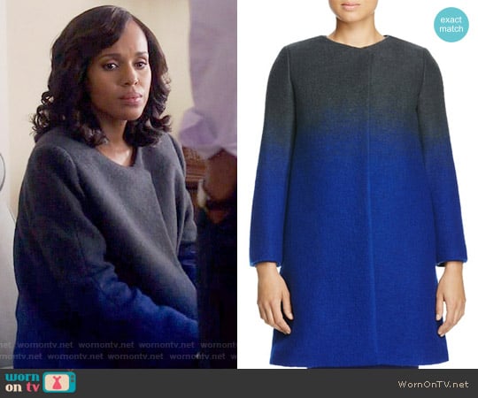 Armani Collezioni Ombre Coat worn by Olivia Pope (Kerry Washington) on Scandal